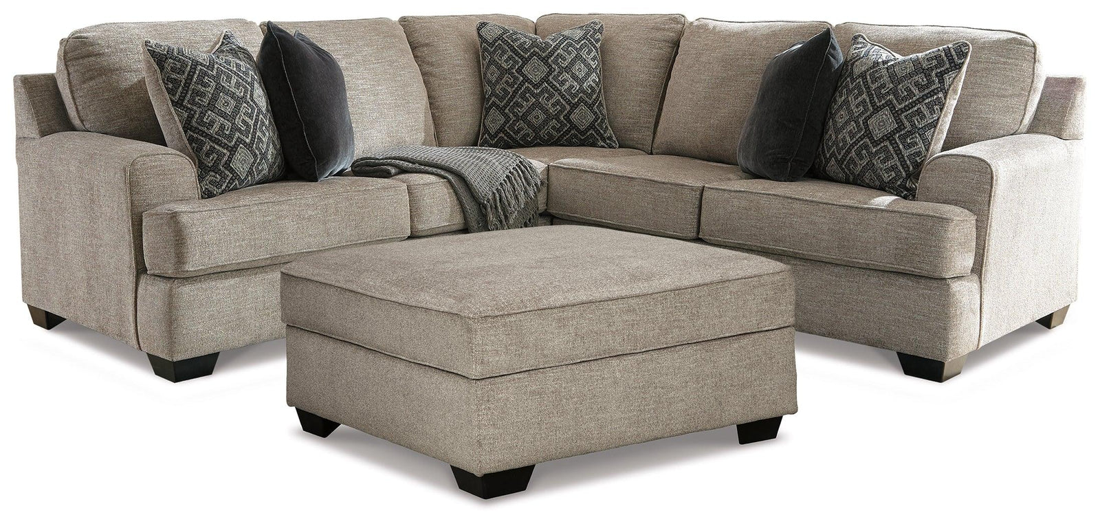 main view of Bovarian Stone 2-Piece Sectional With Ottoman sectional sofa