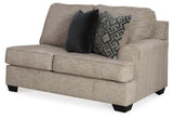 Detail view of Bovarian Stone 2-Piece Sectional Sofa with Ottoman cushions