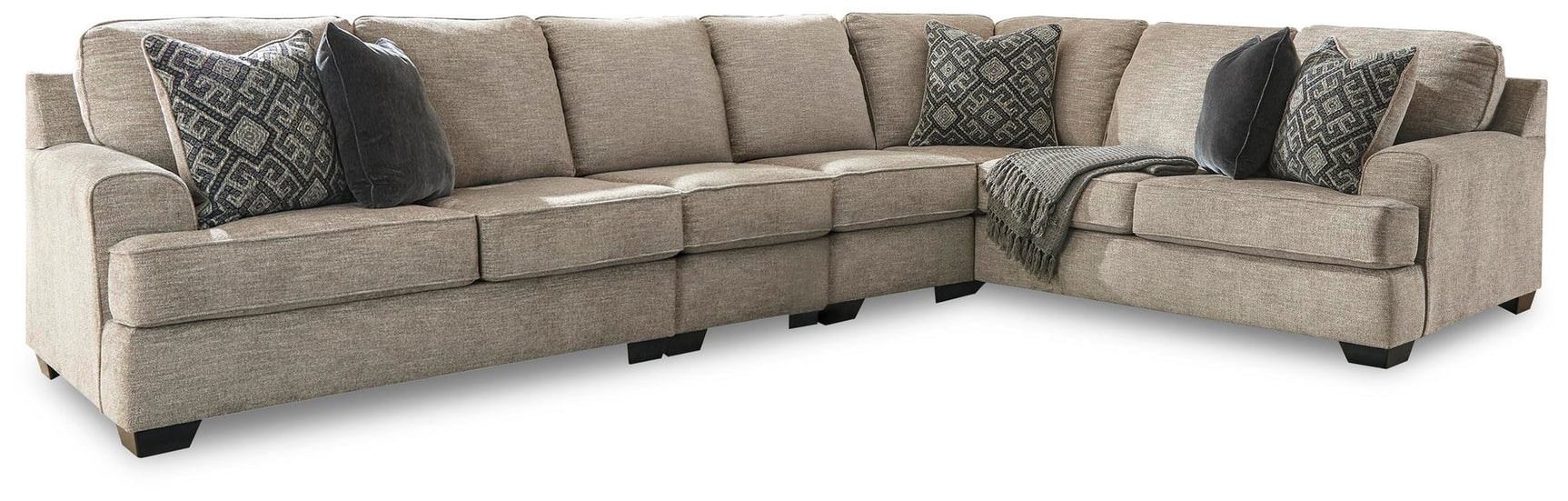 Bovarian Stone Chenille 4-Piece Sectional - image 1