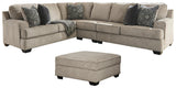 Bovarian Stone 3-Piece Sectional with Ottoman - image 2
