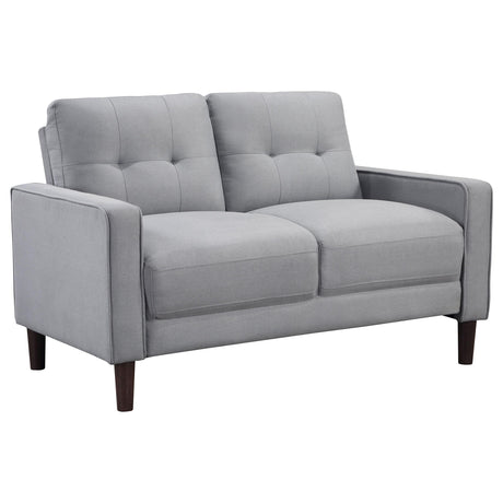 Close-up detail of upholstery on Bowen sofa set