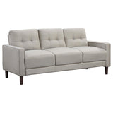 Bowen 3-piece sofa set side view showing track arm