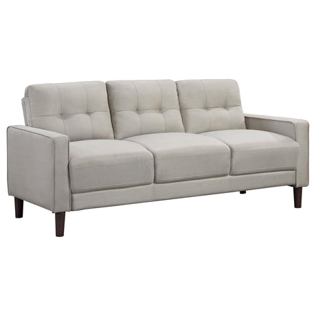 Bowen 3-piece sofa set side view showing track arm