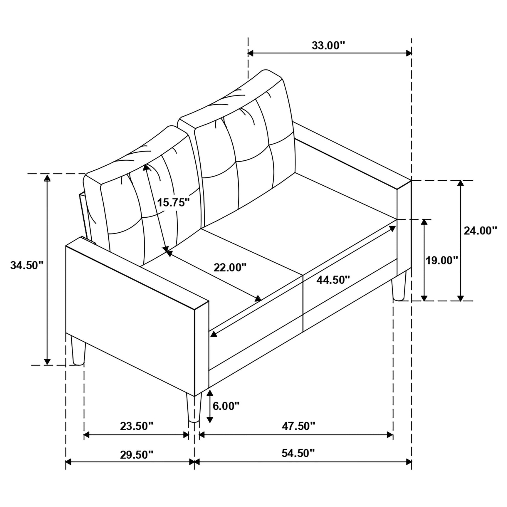 Side view highlighting upholstery and shape