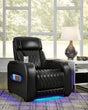 main view of Boyington Black Leather Power Recliner recliner