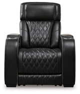 main view of Boyington Black Leather Power Recliner recliner