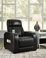 main view of Boyington Black Leather Power Recliner recliner