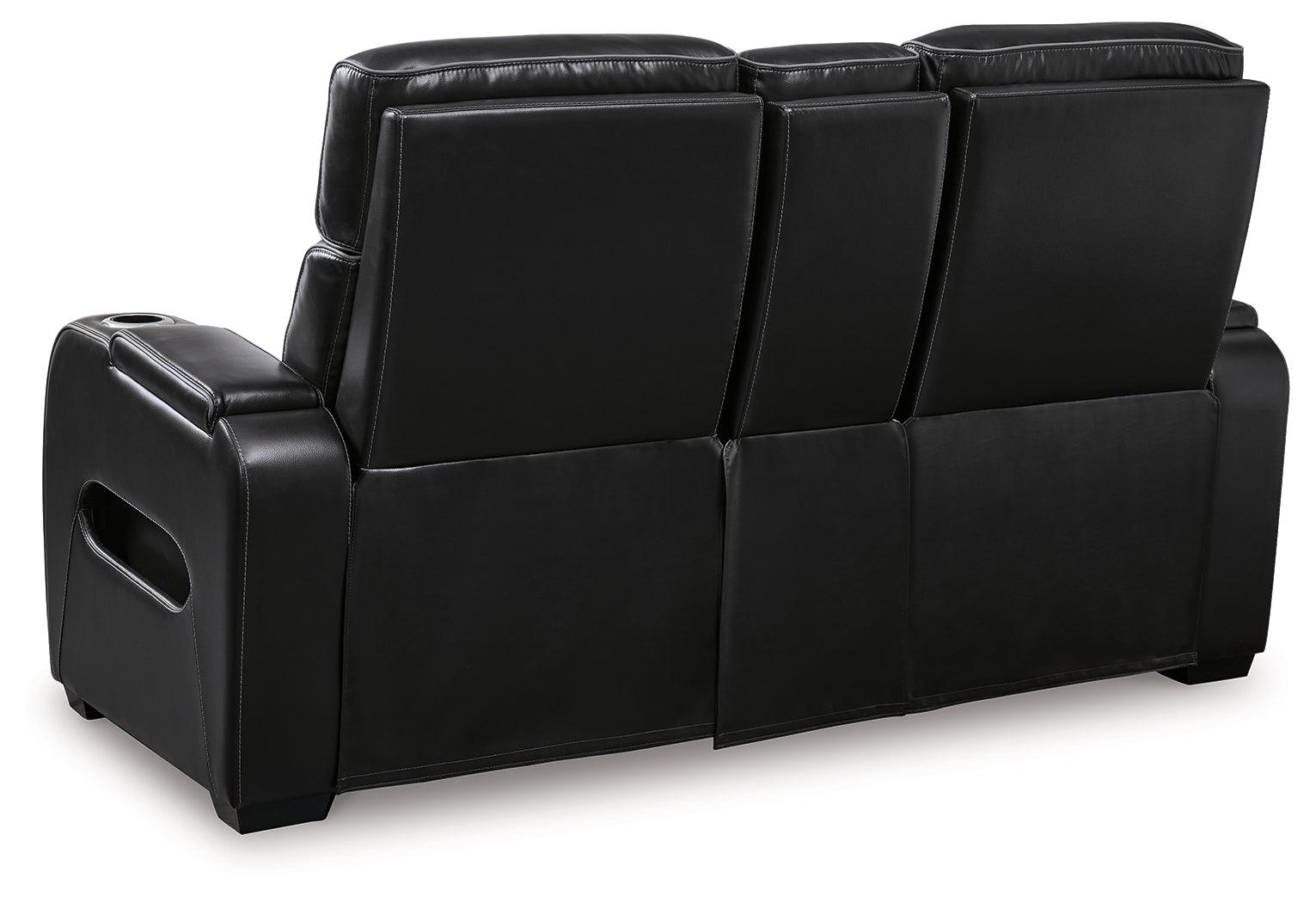 Power reclining controls and USB port on armrest
