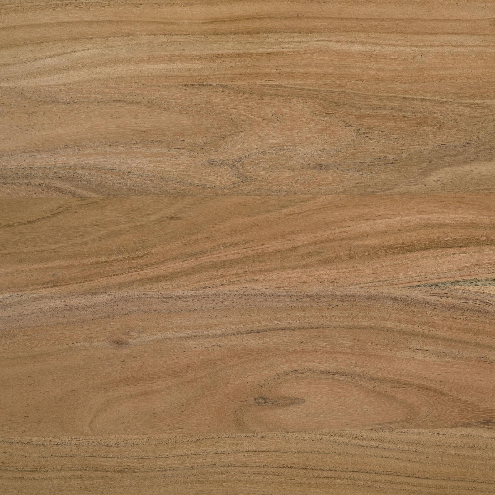 Dining table top with unique acacia wood grain patterns in natural finish