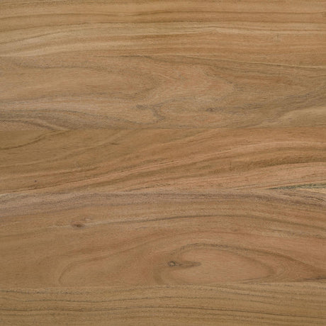 Dining table top with unique acacia wood grain patterns in natural finish