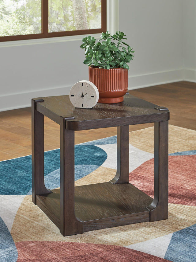 Breckington Dark Brown End Table from Decor Furniture
