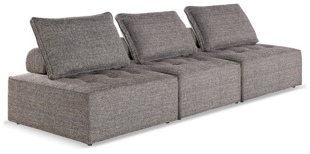Bree Zee Brown 3-Piece Outdoor Modular Seating - Ella Furniture
