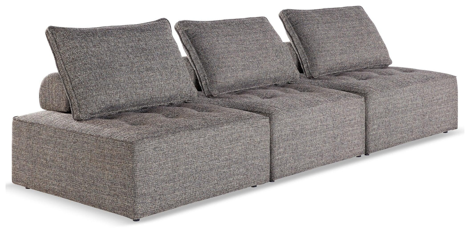 Bree Zee Brown 3-Piece Outdoor Modular Seating - Ella Furniture