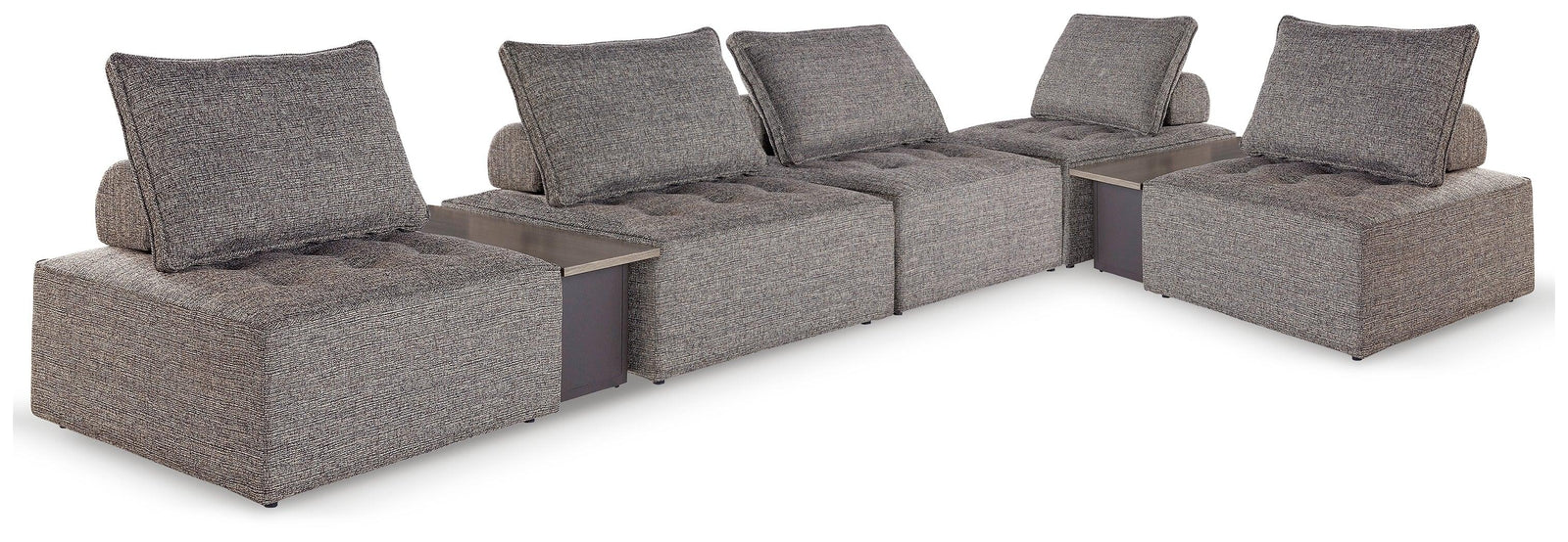 Bree Zee Brown 7-Piece Outdoor Modular Seating - Ella Furniture