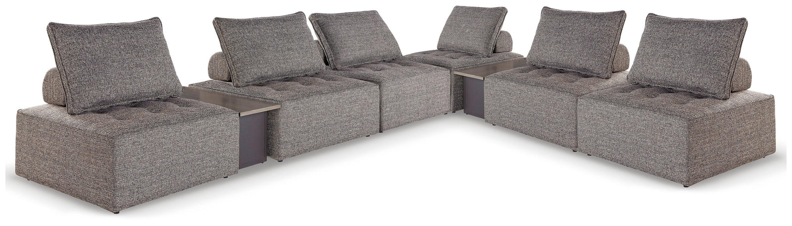 Bree Zee Brown 8-Piece Outdoor Modular Seating - Ella Furniture