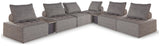 Bree Zee Brown 8-Piece Outdoor Modular Seating side view