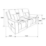 Brentwood 2-piece set with both recliners extended