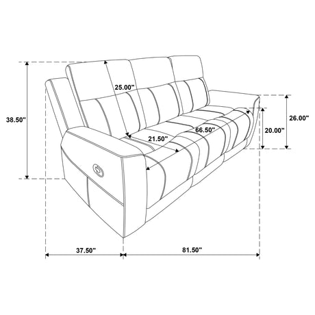 Brentwood reclining chair side profile