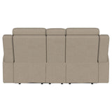 Plywood frame with leatherette upholstery detail