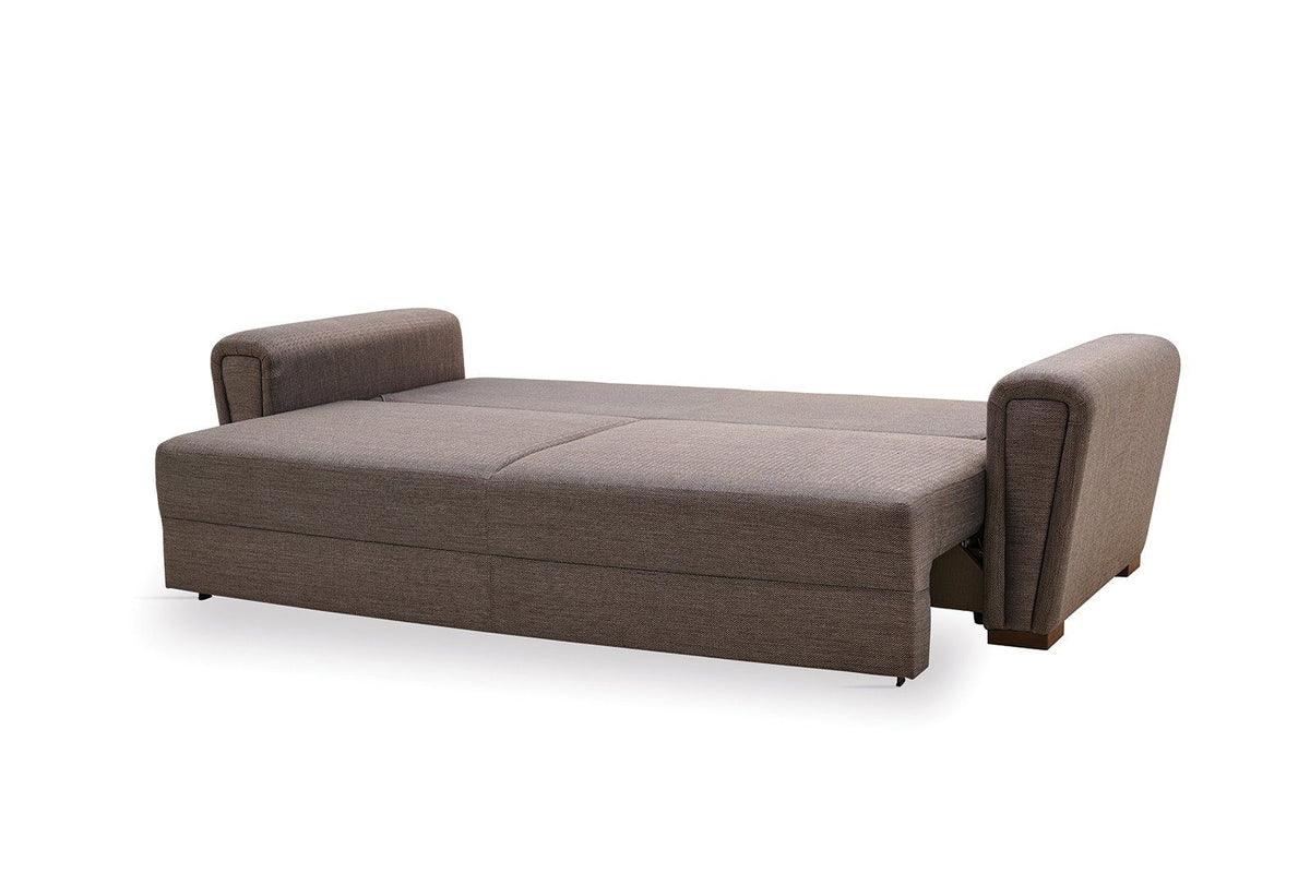 Brera sofa bed grouped with other living room furniture