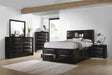 Briana Black Platform Storage Bedroom Set main view bed