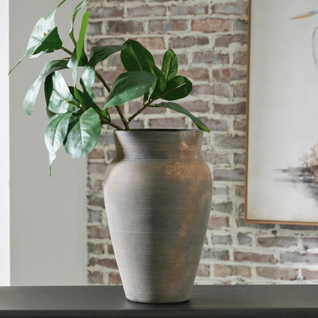 Brickmen Antique Gray Vase from Decor Furniture
