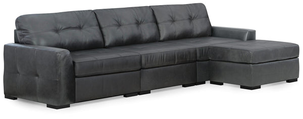 Brindley Fog Pier 3-Piece Sectional with Ottoman - image 2