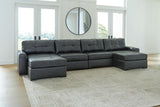 Brindley Fog Pier 4-Piece Sectional with Ottoman - image 1