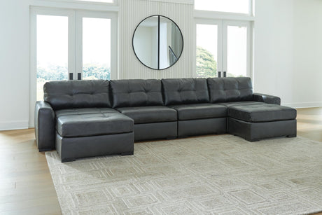 Brindley Fog Pier 4-Piece Sectional with Ottoman - image 1