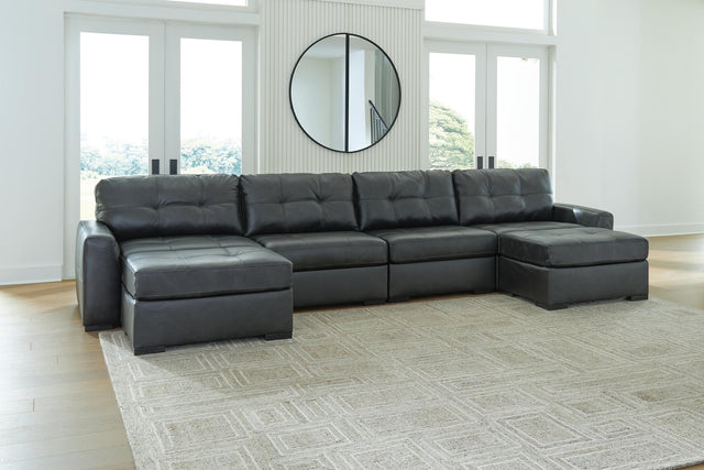Brindley Fog Pier 4-Piece Sectional with Ottoman - image 1