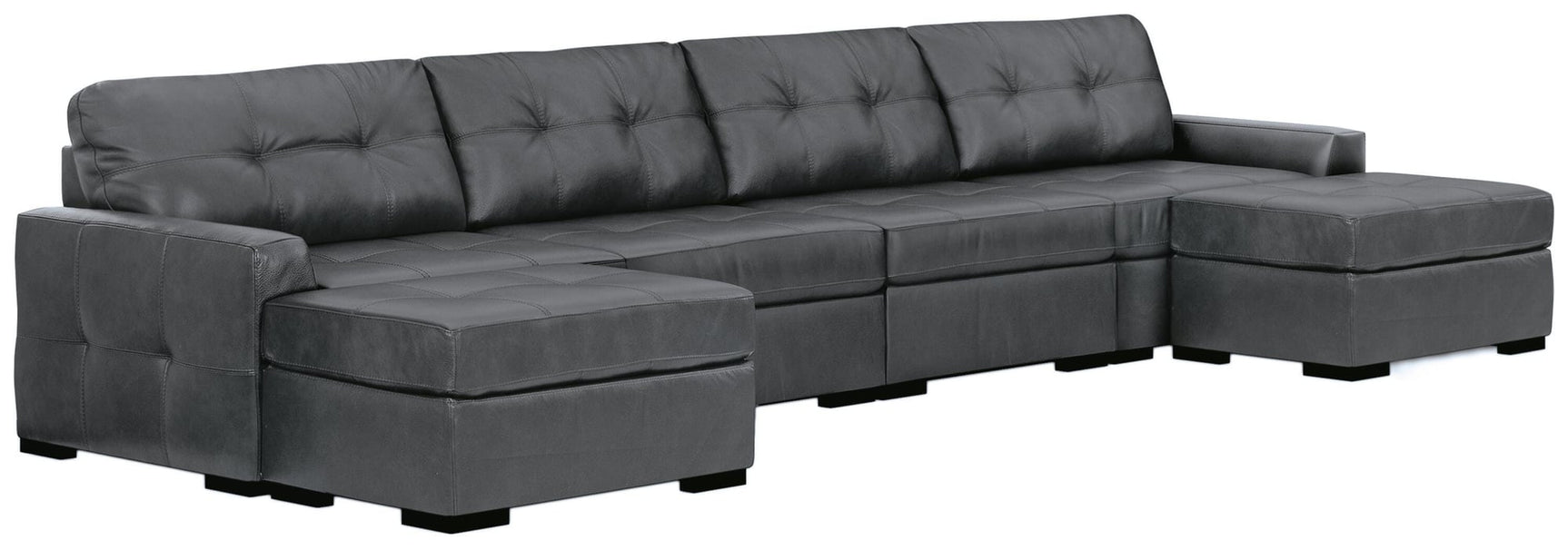 Brindley Fog Pier 4-Piece Sectional with Ottoman - image 2