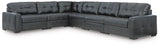 Brindley Pier Fog Leather 6-Piece Sectional - image 2