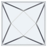 Brittania square glass end table in living room setting
