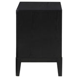 Nightstand drawers opened displaying smooth metal extension glides