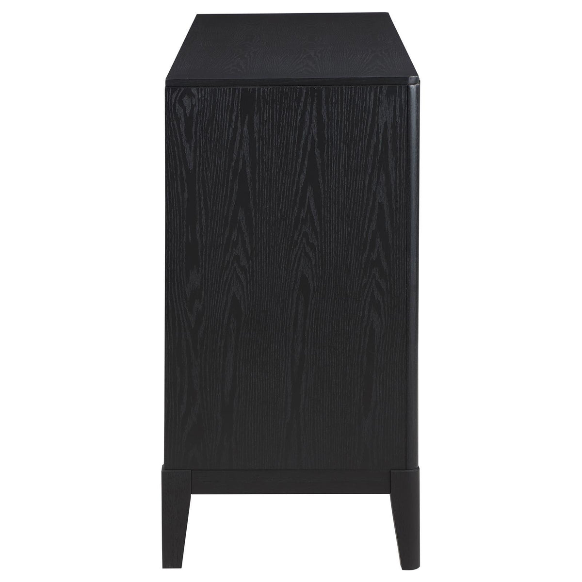 Back view of Brookmead black sideboard buffet