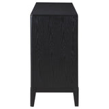 Felt-lined top drawer interior of Brookmead sideboard