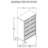 Brookmead chest bottom drawer showing construction