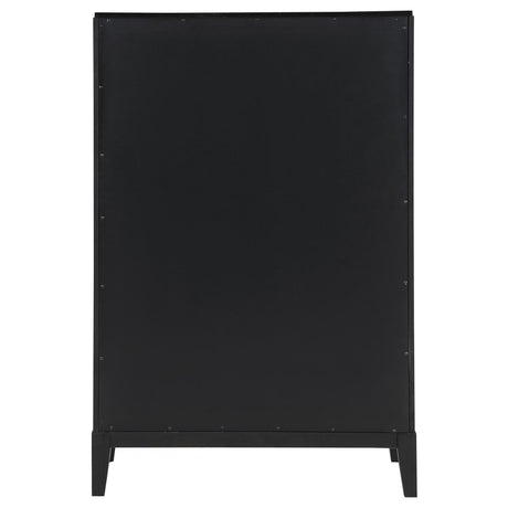 Brookmead chest drawers fully extended with metal glides