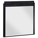 Brookmead Black Wooden Dresser Mirror front view
