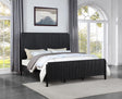 Brookmead Eastern Panel King Bed black finish, front view