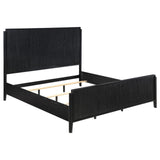 Brookmead Queen Bed Black front angle view