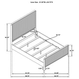 Brookmead Queen Bed Black slats and support legs