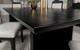 Assembled Brookmead dining table in a modern dining room setting