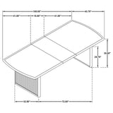 Dining table with room for multiple chairs around it