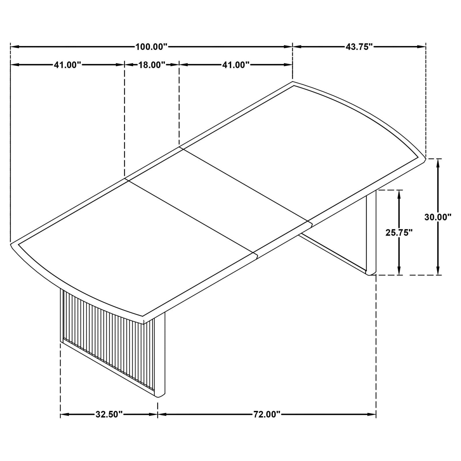 Dining table with room for multiple chairs around it