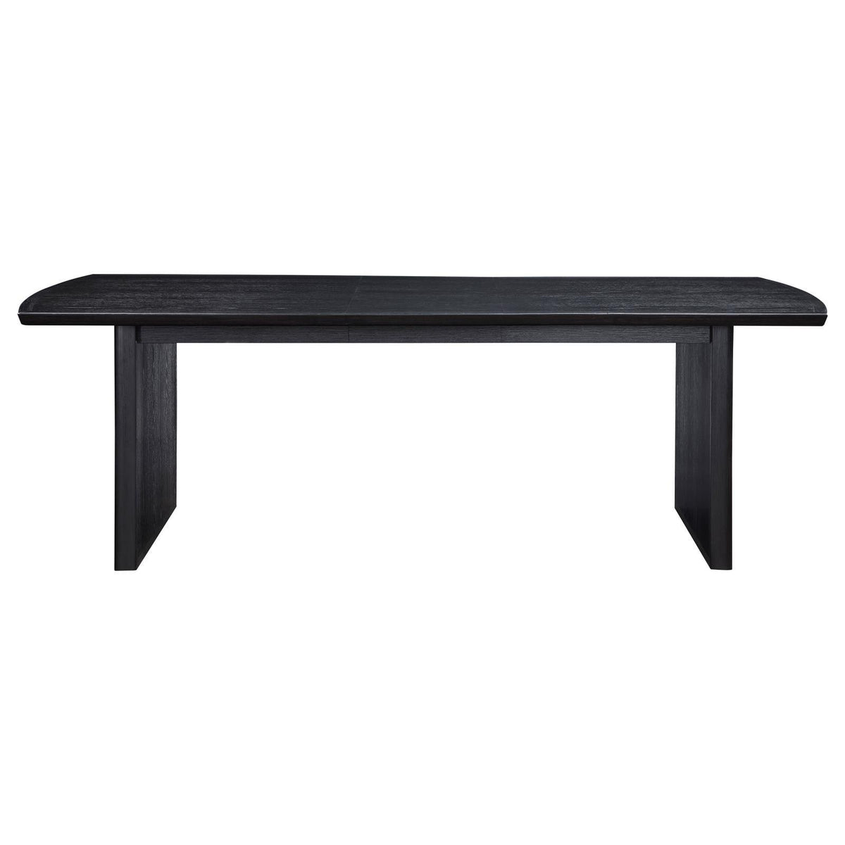 Brookmead dining table with extension leaf fully extended