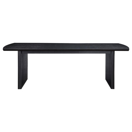 Brookmead dining table with extension leaf fully extended
