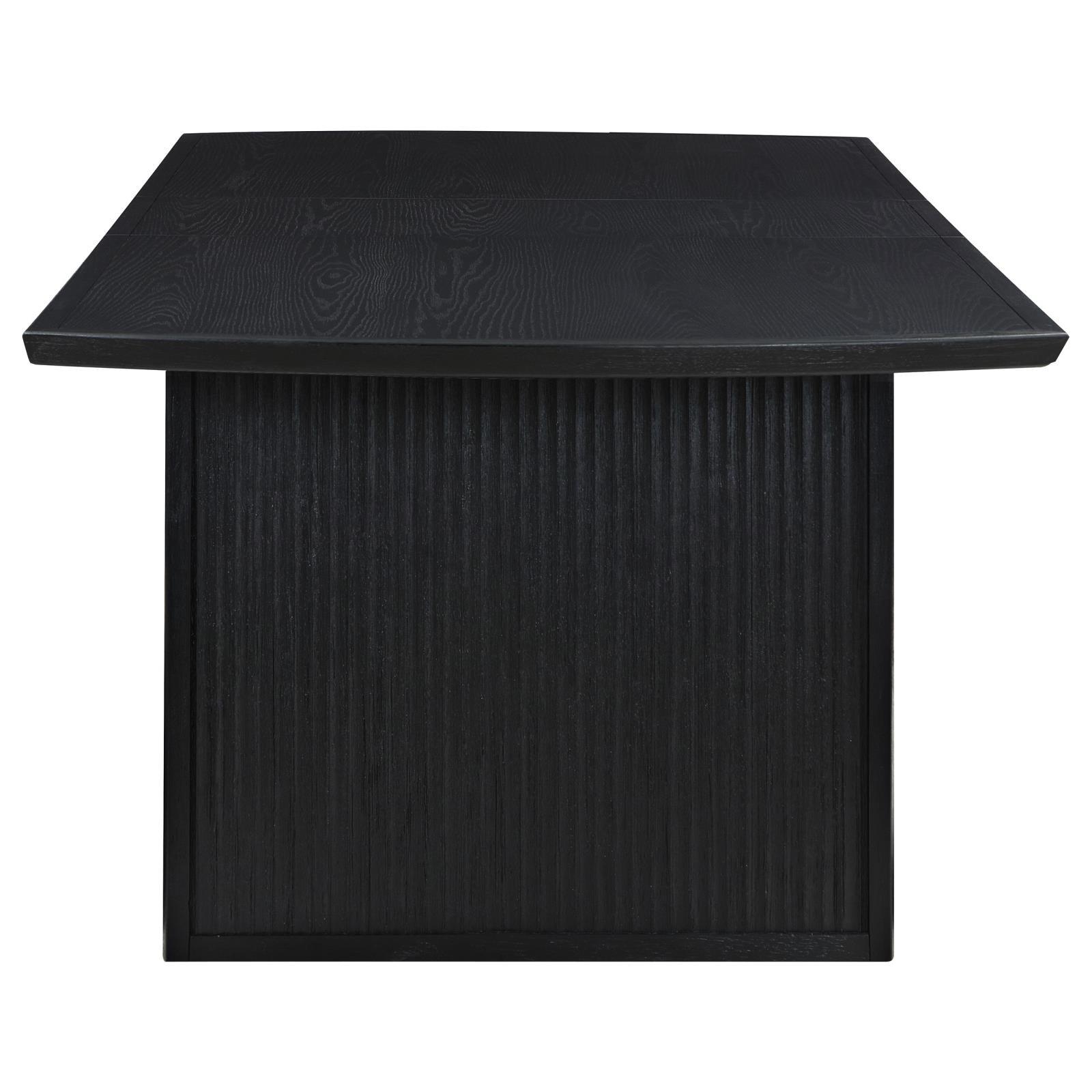 Underside view showing wood on metal gear glides