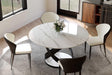 Brooks Sintered Stone Dining Table - angled view
