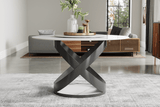 Brooks Sintered Stone Dining Table - corner close-up